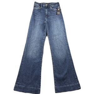 Guess Women NWT Jeans Victoria Pant Relaxed Flare High 26x32 26 Tall Long G233